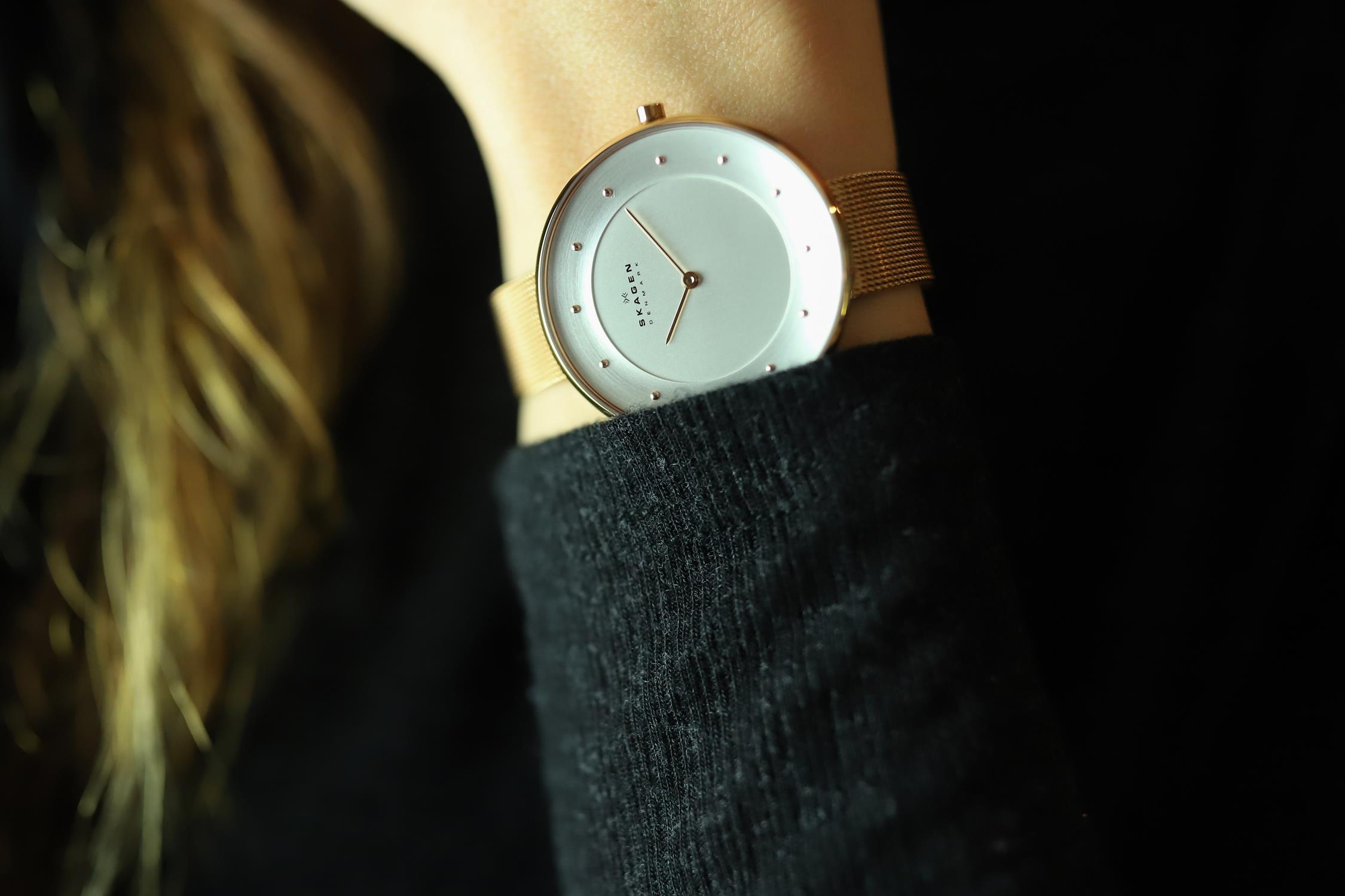 Skagen SKW2142 zegarek damski Gitte różowe złoto - miniatura 9