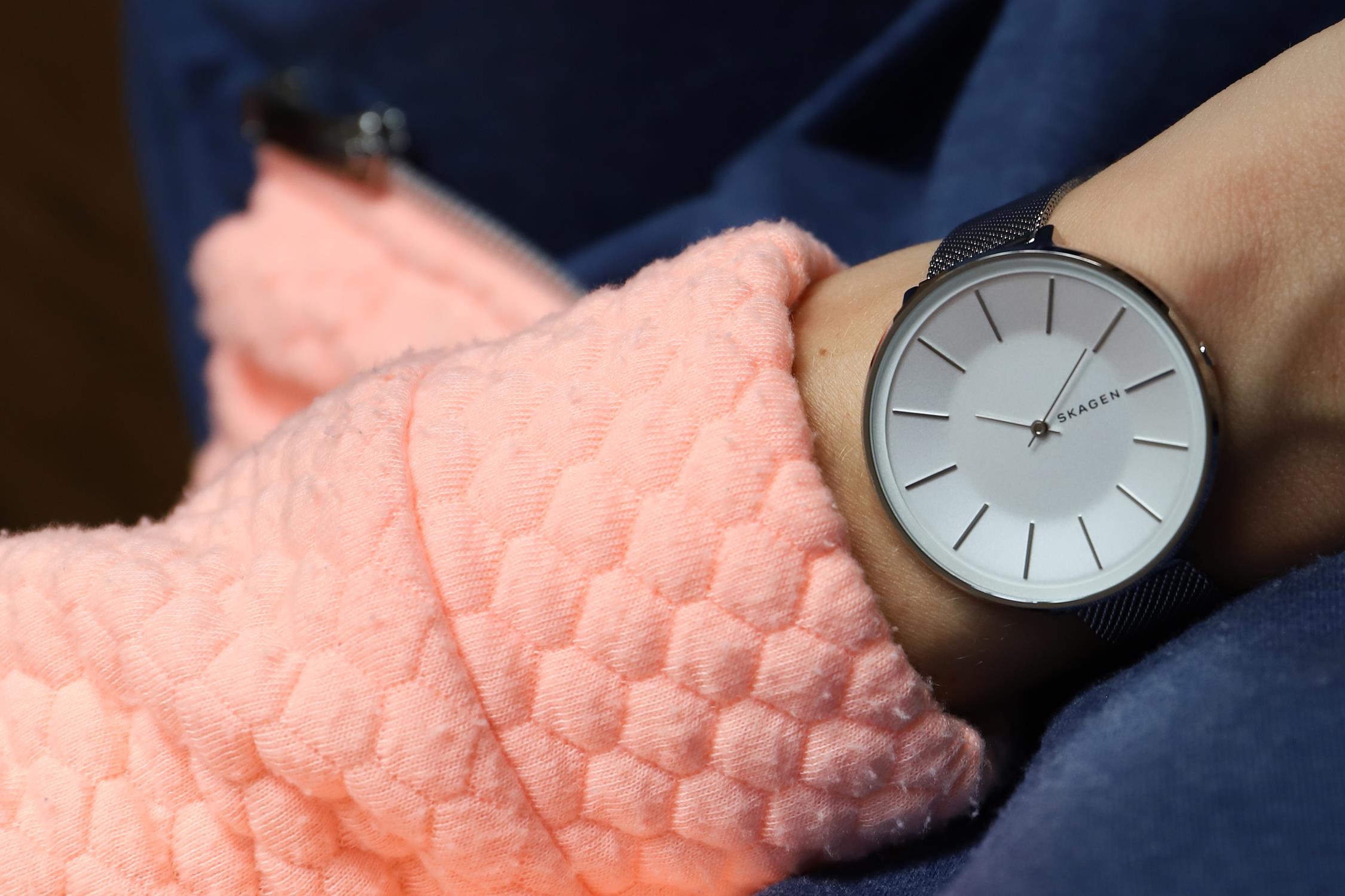 Skagen SKW2687 zegarek srebrny klasyczny Karolina bransoleta - miniatura 5