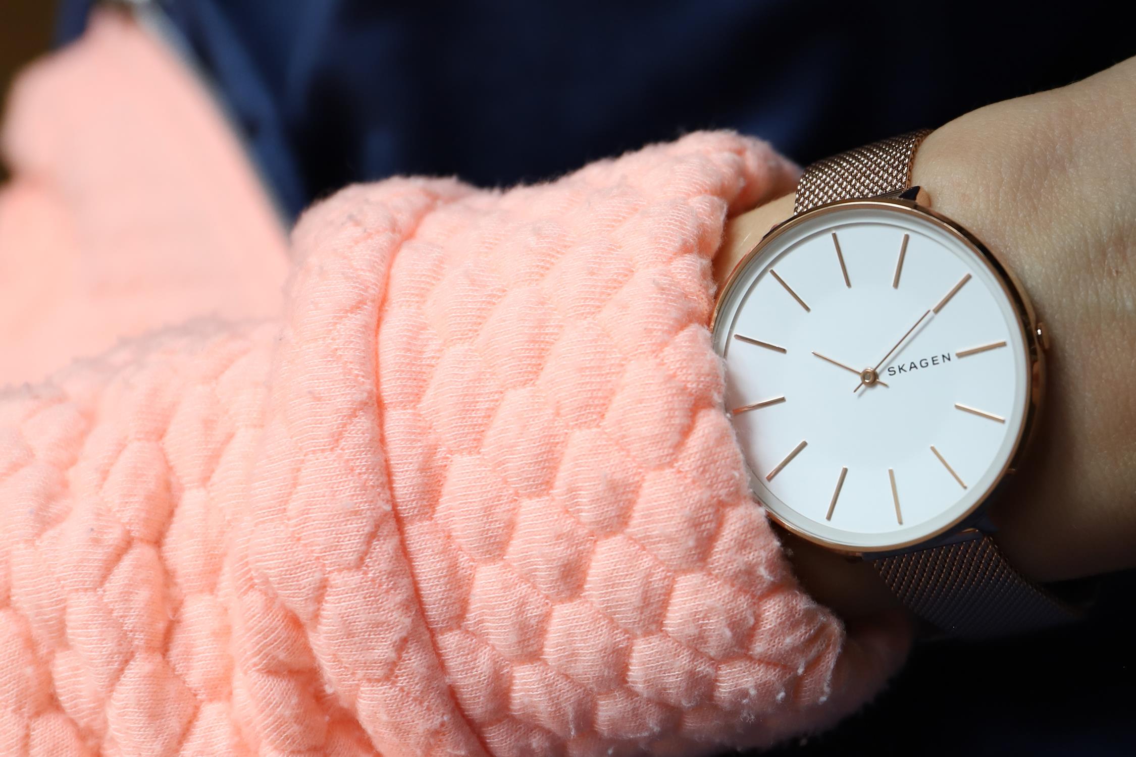 Skagen SKW2688 zegarek różowe złoto fashion/modowy Karolina bransoleta - miniatura 5