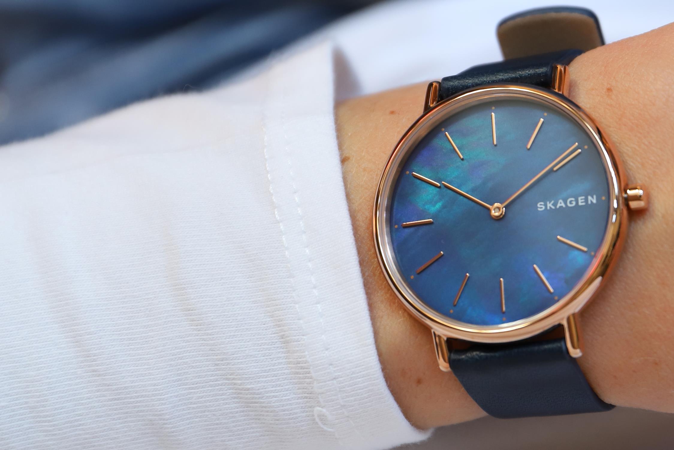 zegarek Skagen SKW2731 różowe złoto Signatur - miniatura 7