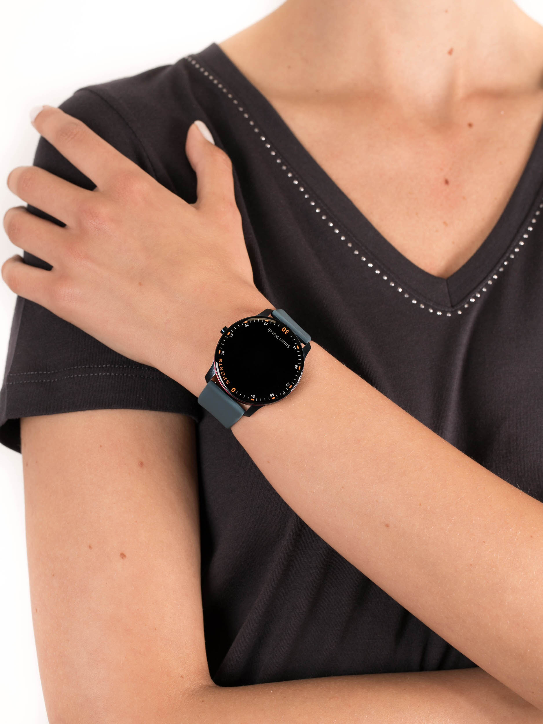 zegarek Garett 5903246286533 Smartwatch Garett Lady Lira niebieski damski z krokomierz Damskie