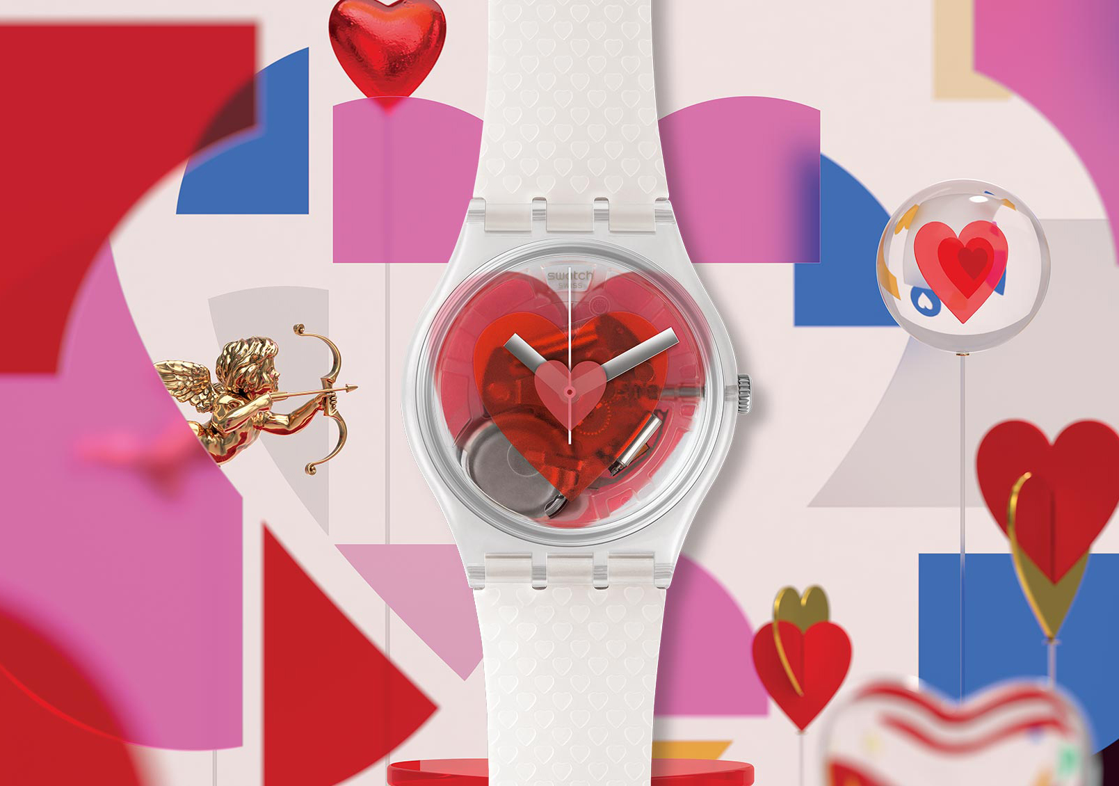 Swatch GZ322S TRIPLE LOVE zegarek klasyczny Originals - miniatura 4
