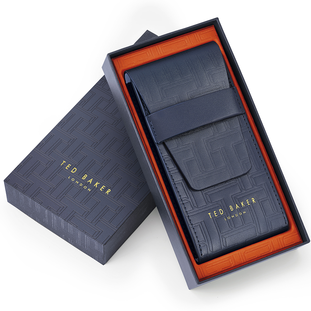 Ted Baker BKPPFF905 zegarek złoty klasyczny pasek pasek - miniatura 5