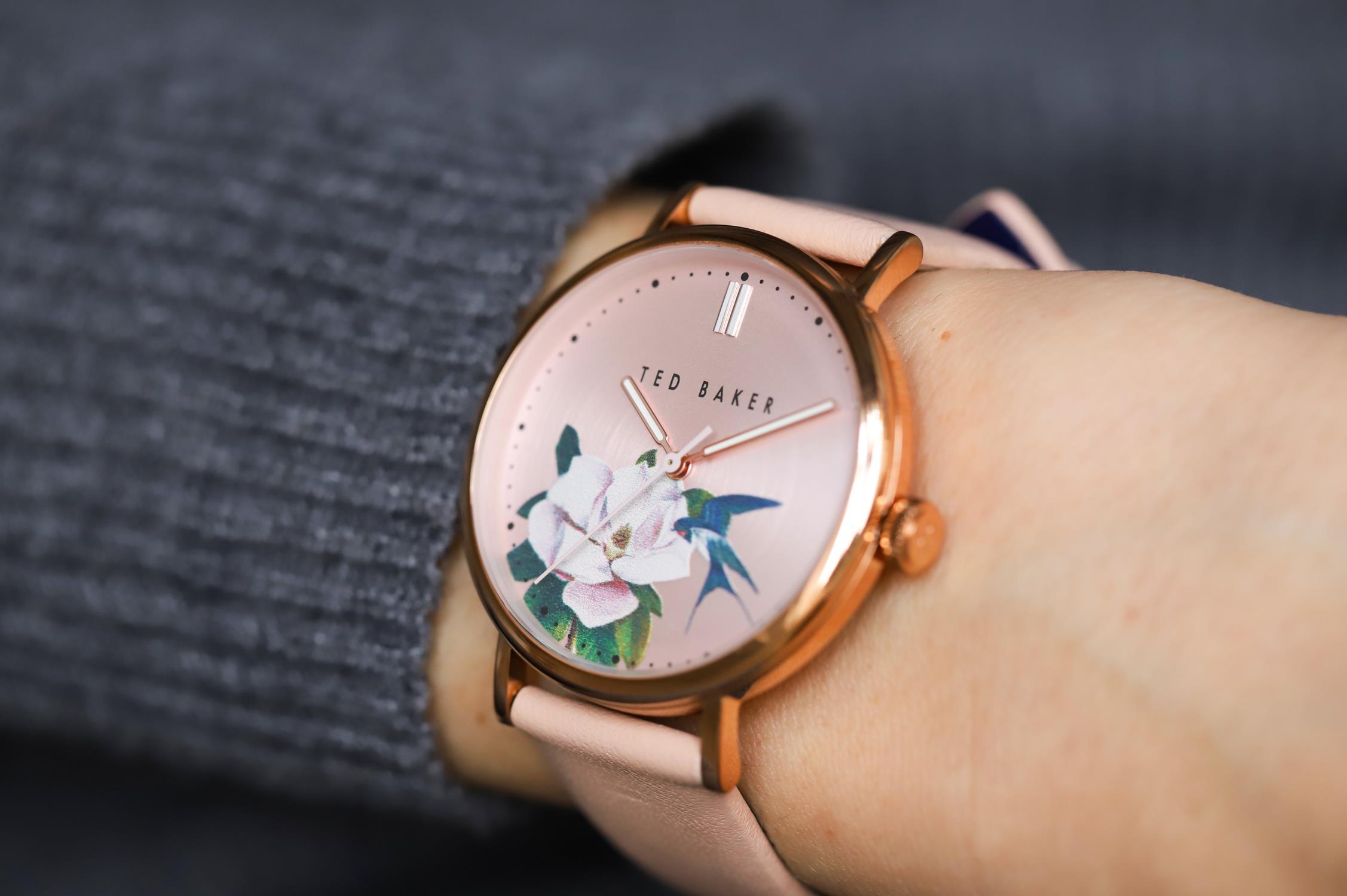 Ted Baker BKPPFF909 zegarek damski pasek różowe złoto - miniatura 12