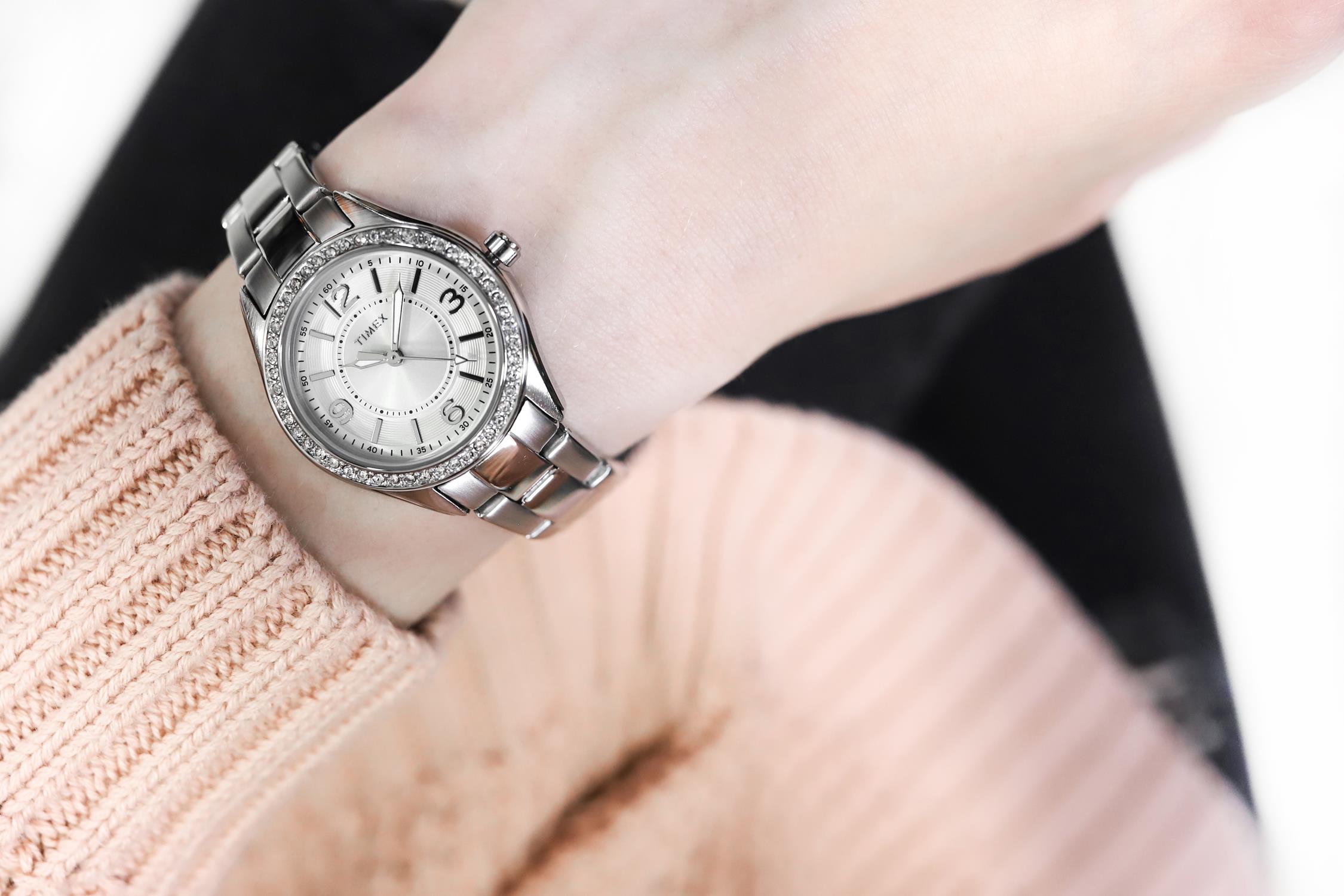 Timex TW2P79800 zegarek srebrny fashion/modowy Fashion bransoleta