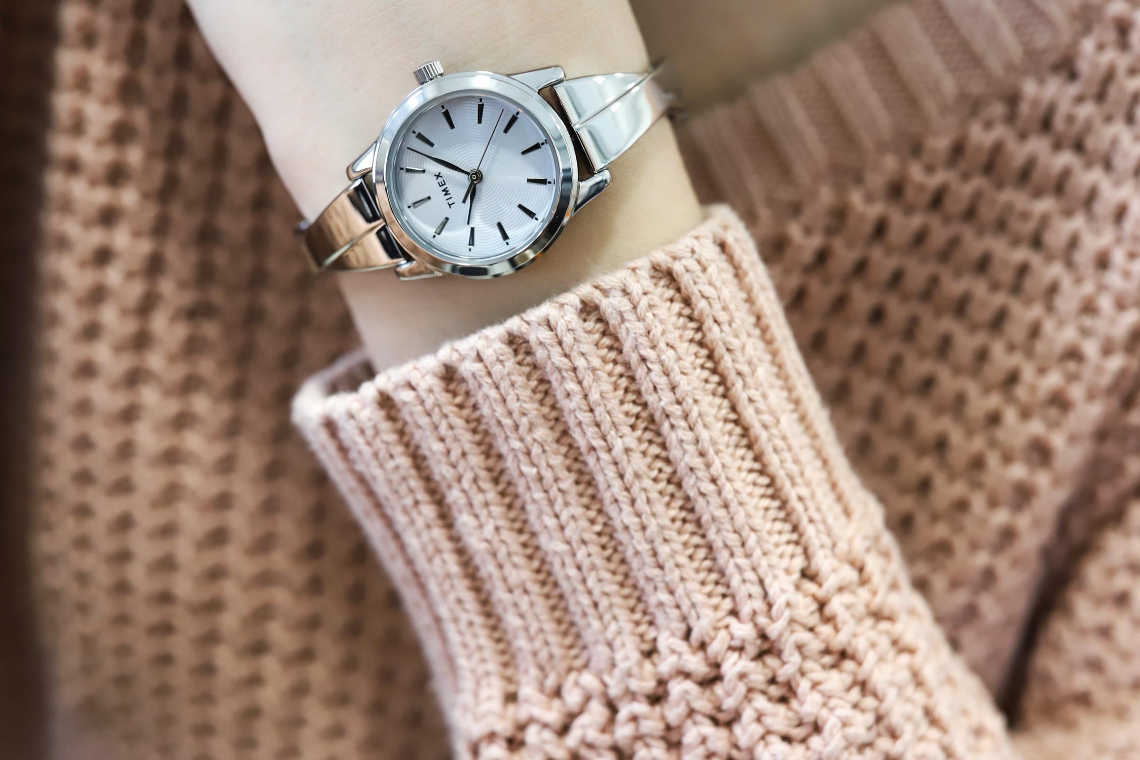 Timex TW2R98700 Fashion Fashion Stretch Bangle zegarek damski fashion/modowy mineralne