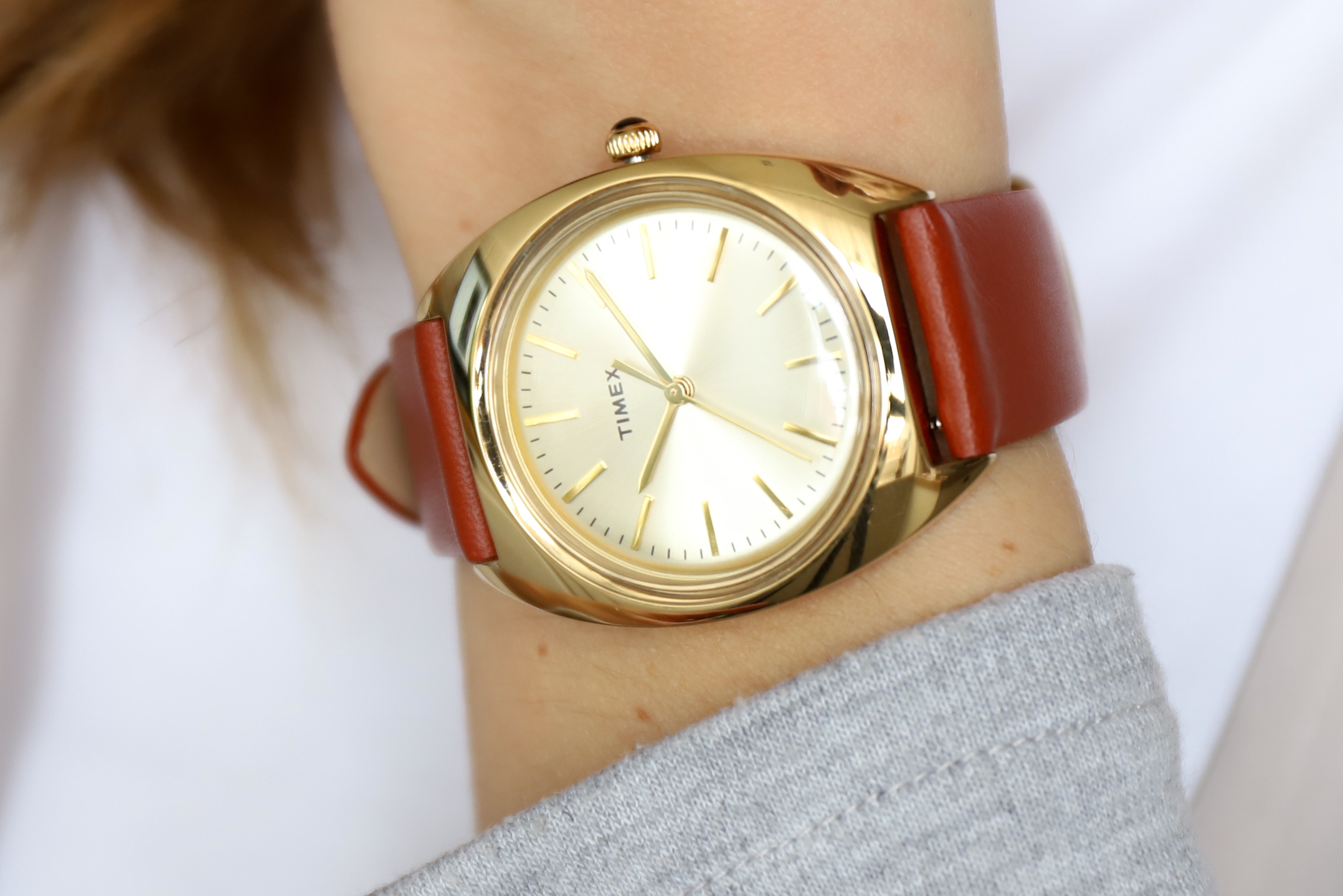 Timex TW2T89900 Milano Milano klasyczny zegarek różowe złoto - miniatura 9
