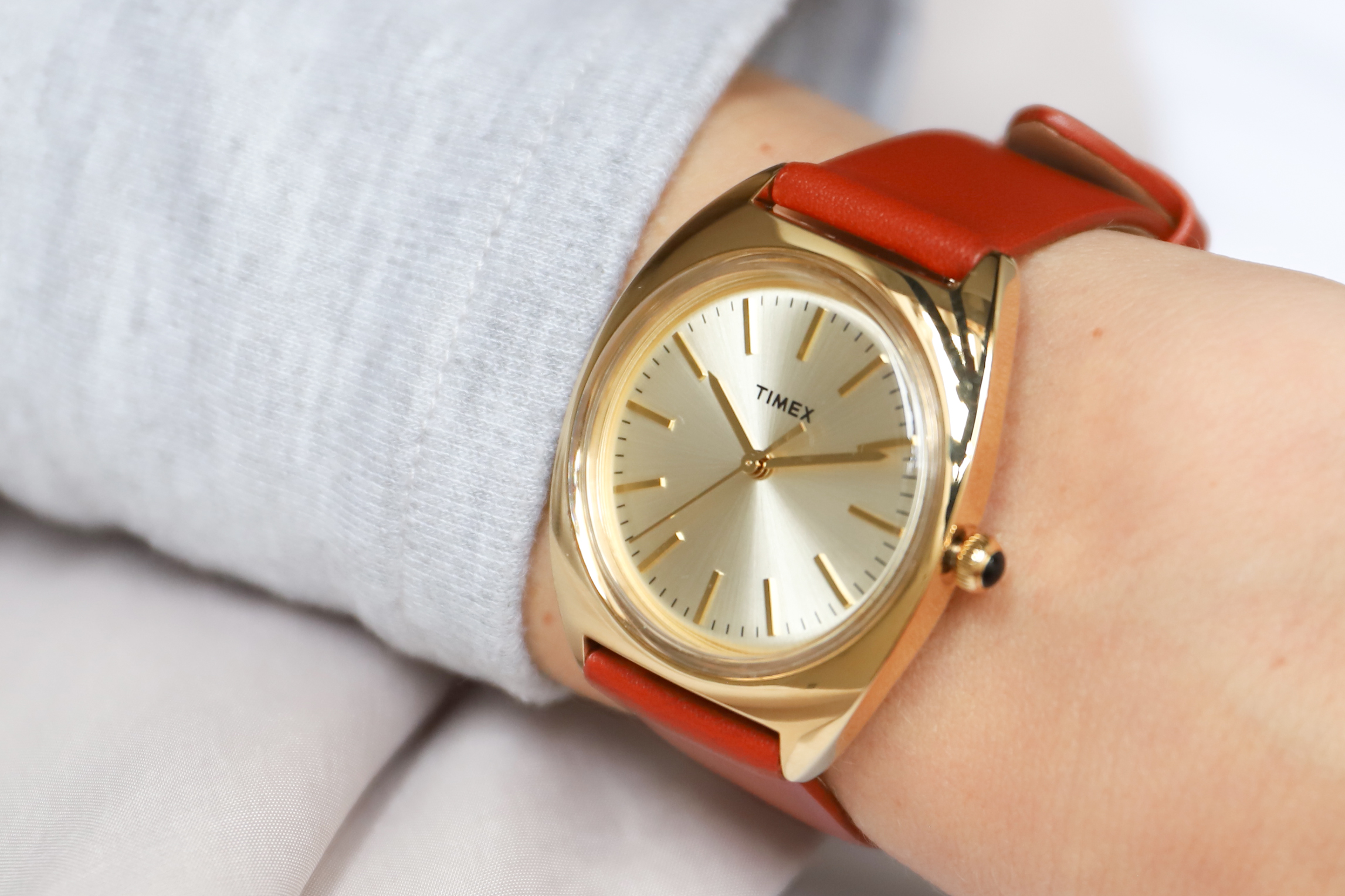 zegarek Timex TW2T89900 różowe złoto Milano - miniatura 7