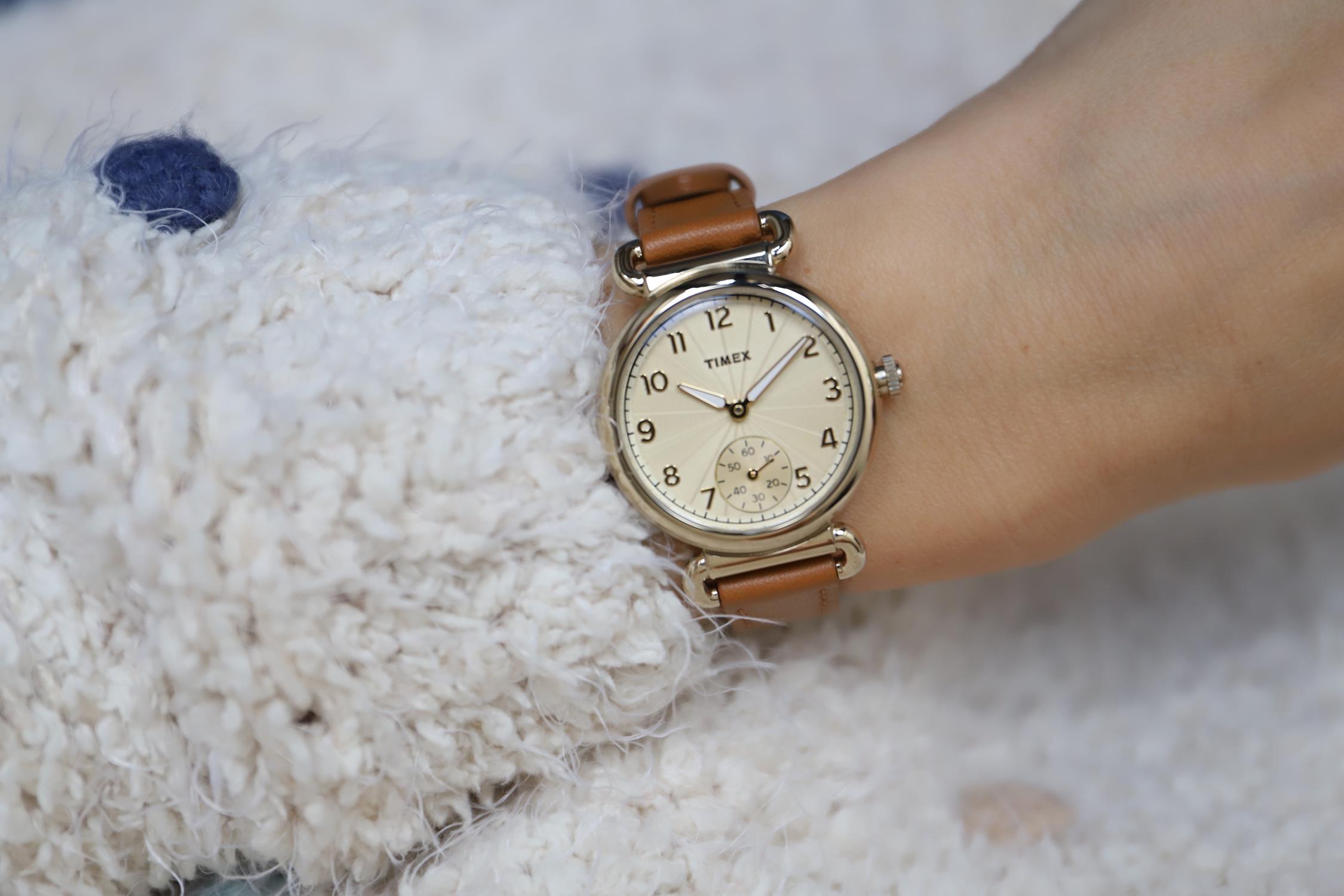 zegarek Timex TW2T88000 złoty Model 23 - miniatura 7