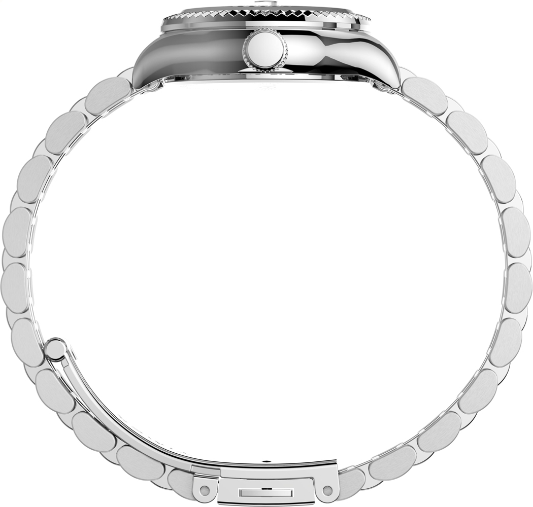Timex TW2T86700 zegarek srebrny klasyczny Waterbury bransoleta - miniatura 5