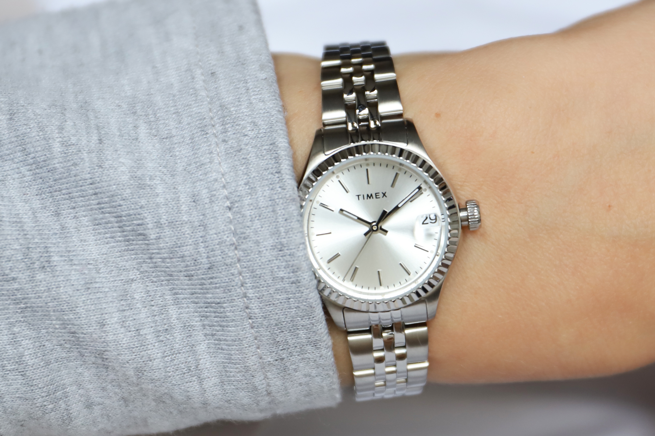 Timex TW2T86700 The Waterbury Waterbury klasyczny zegarek srebrny - miniatura 9