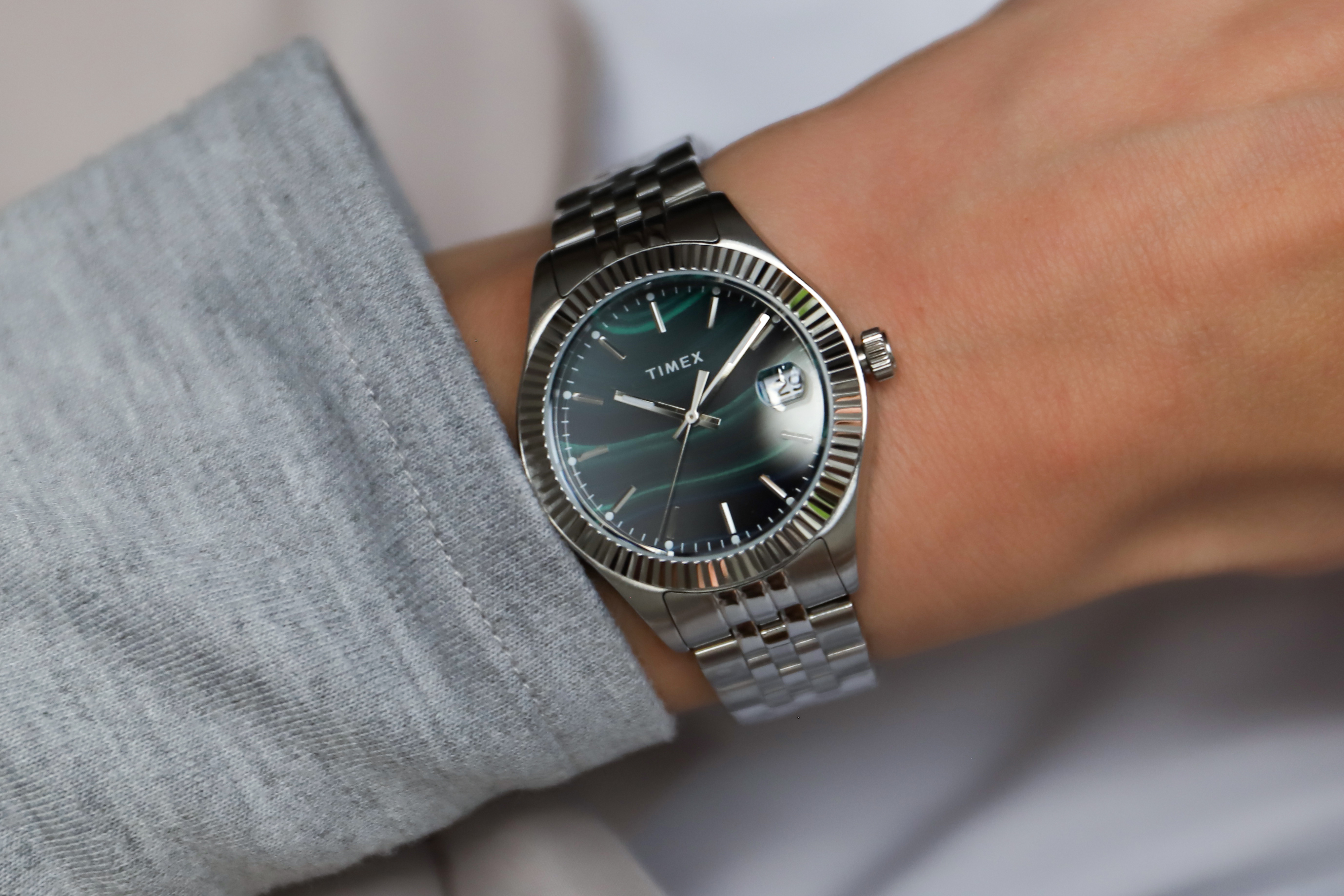 zegarek Timex TW2T87200 srebrny Waterbury - miniatura 7