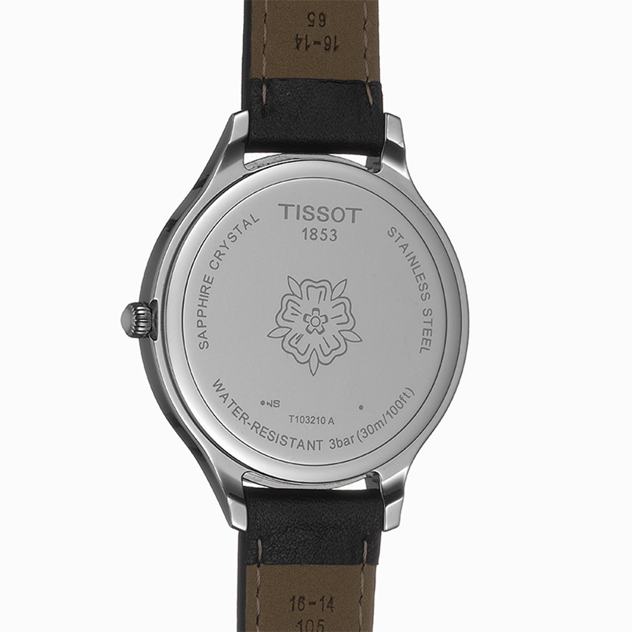 Tissot T103.210.16.018.00 zegarek srebrny klasyczny Bella Ora pasek - miniatura 5