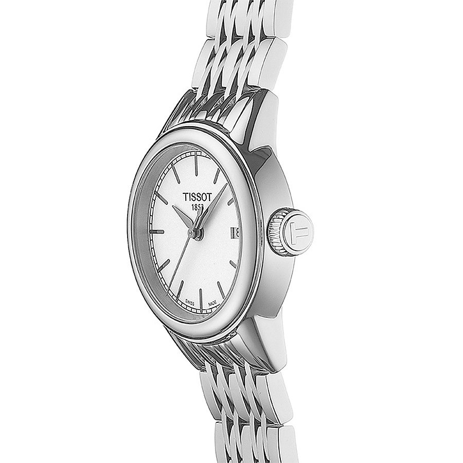 Tissot T085.210.11.011.00 zegarek srebrny elegancki Carson bransoleta - miniatura 5
