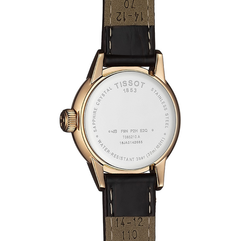 Tissot T085.210.36.013.00 zegarek różowe złoto klasyczny Carson pasek - miniatura 5