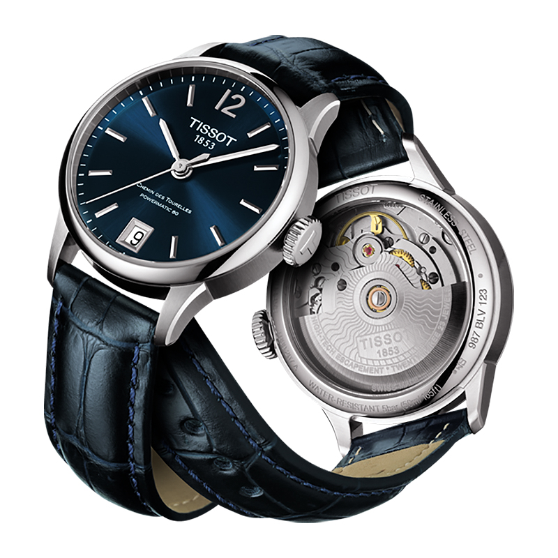 Tissot T099.207.16.047.00 damski zegarek Chemin des Tourelles pasek - miniatura 3