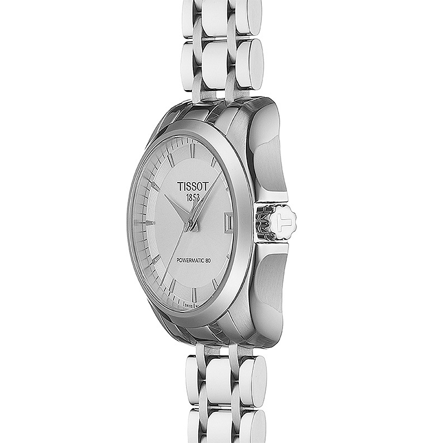 Tissot T035.207.11.031.00 zegarek srebrny klasyczny Couturier bransoleta - miniatura 5