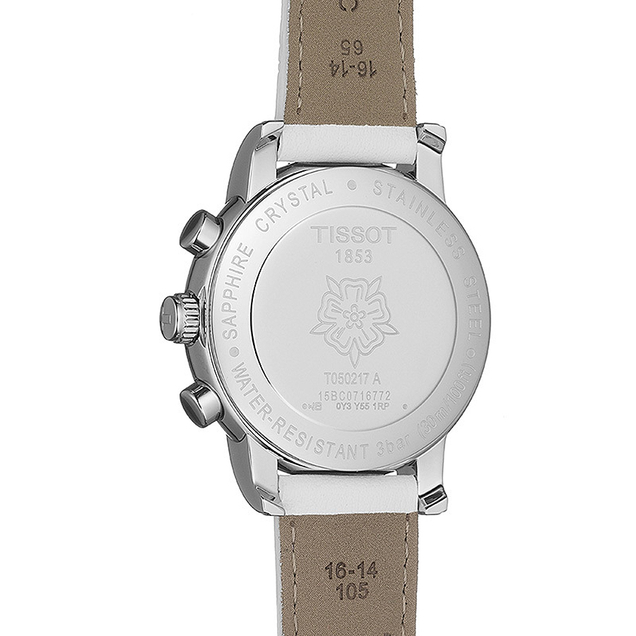 Tissot T050.217.17.117.00 zegarek srebrny klasyczny Dressport pasek - miniatura 5