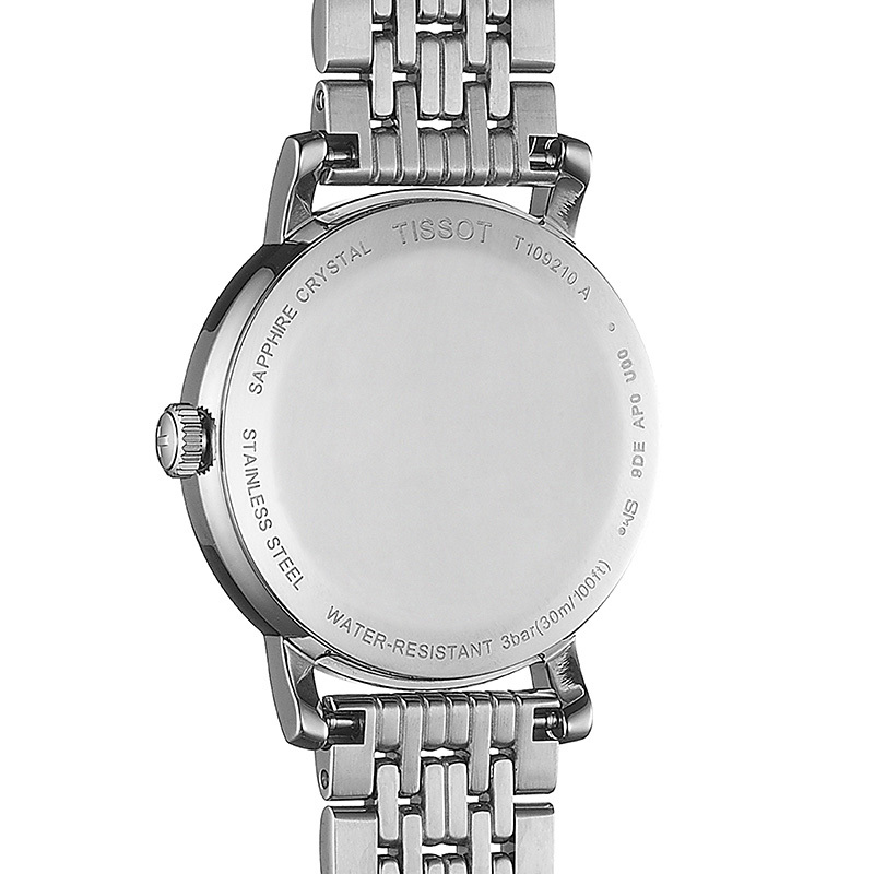 Tissot T109.210.11.031.00 zegarek srebrny elegancki Everytime bransoleta - miniatura 5