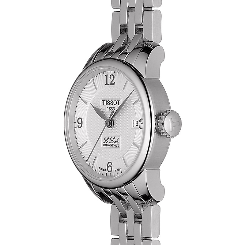 Tissot T41.1.183.34 LE LOCLE AUTOMATIC LADY Le Locle elegancki zegarek srebrny - miniatura 6