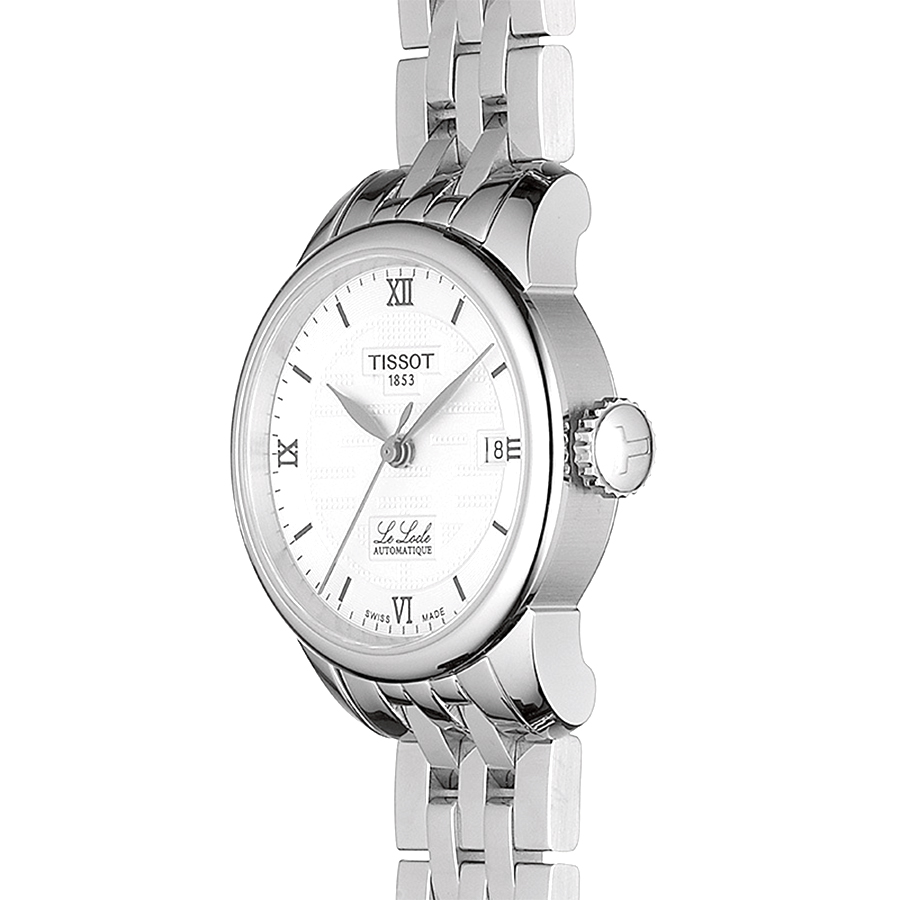 Tissot T41.1.183.35 LE LOCLE AUTOMATIC DOUBLE HAPPINESS LADY zegarek elegancki Le Locle - miniatura 4