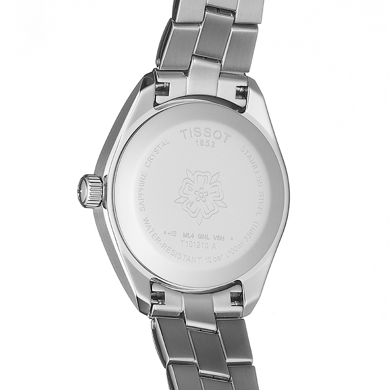 Tissot T101.210.11.036.00 zegarek srebrny elegancki PR 100 bransoleta - miniatura 5