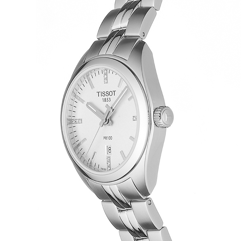 Tissot T101.210.11.036.00 damski zegarek PR 100 bransoleta - miniatura 3