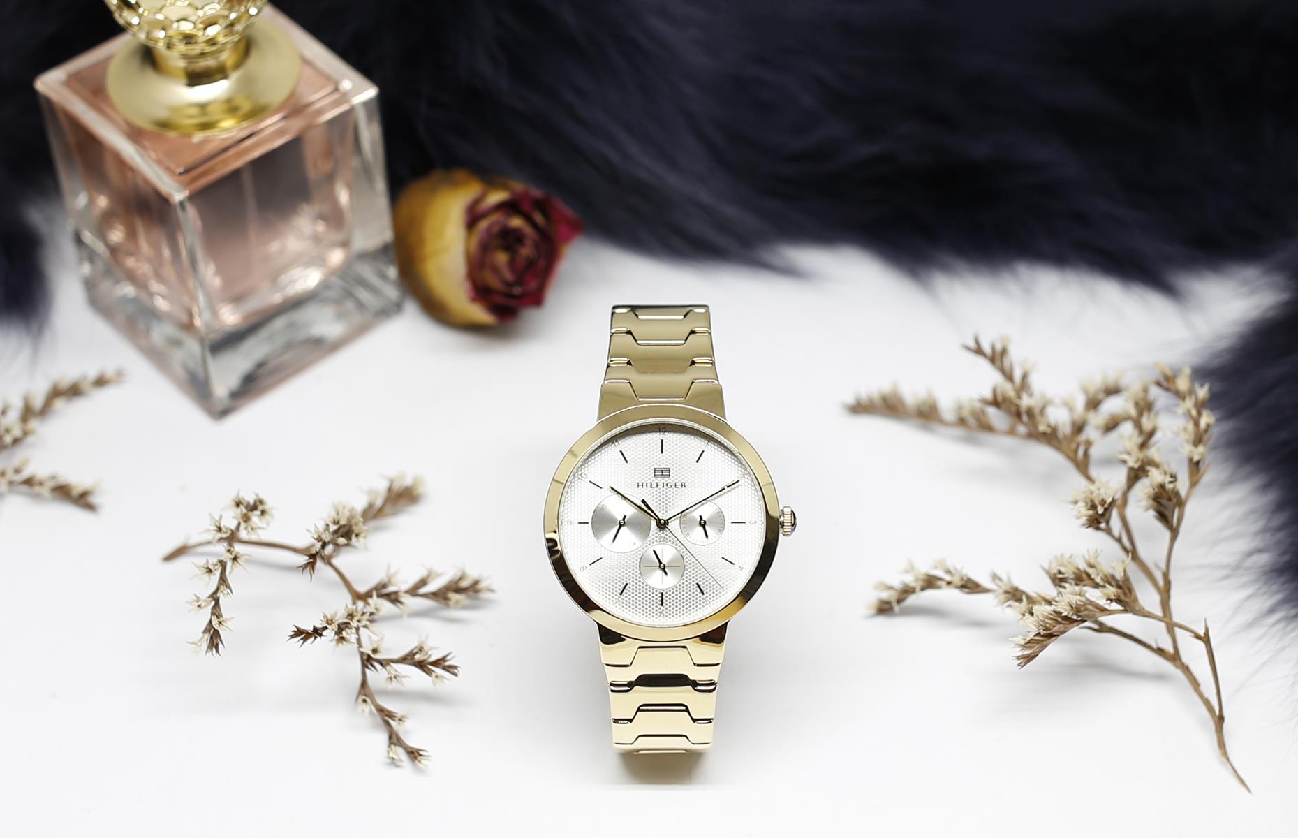 Tommy Hilfiger 1782077 Damskie fashion/modowy zegarek złoty - miniatura 9