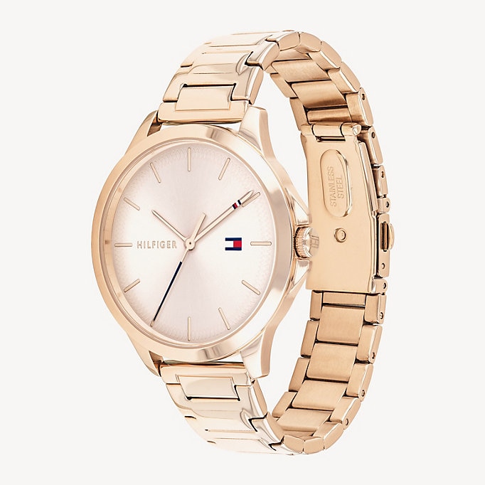 Tommy Hilfiger 1782087 zegarek różowe złoto klasyczny Damskie bransoleta - miniatura 5