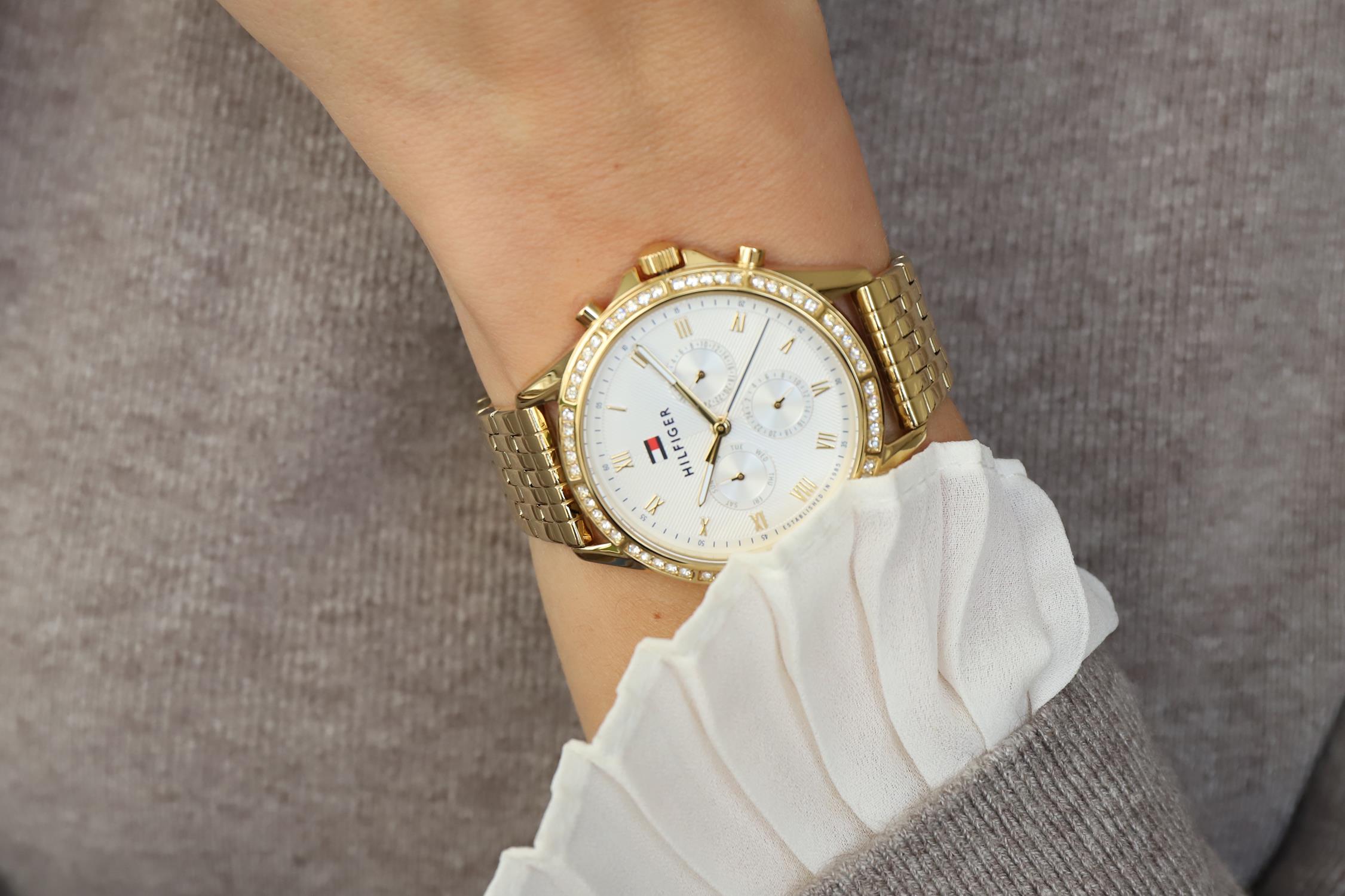 Tommy Hilfiger 1782142 zegarek złoty klasyczny Damskie bransoleta - miniatura 7