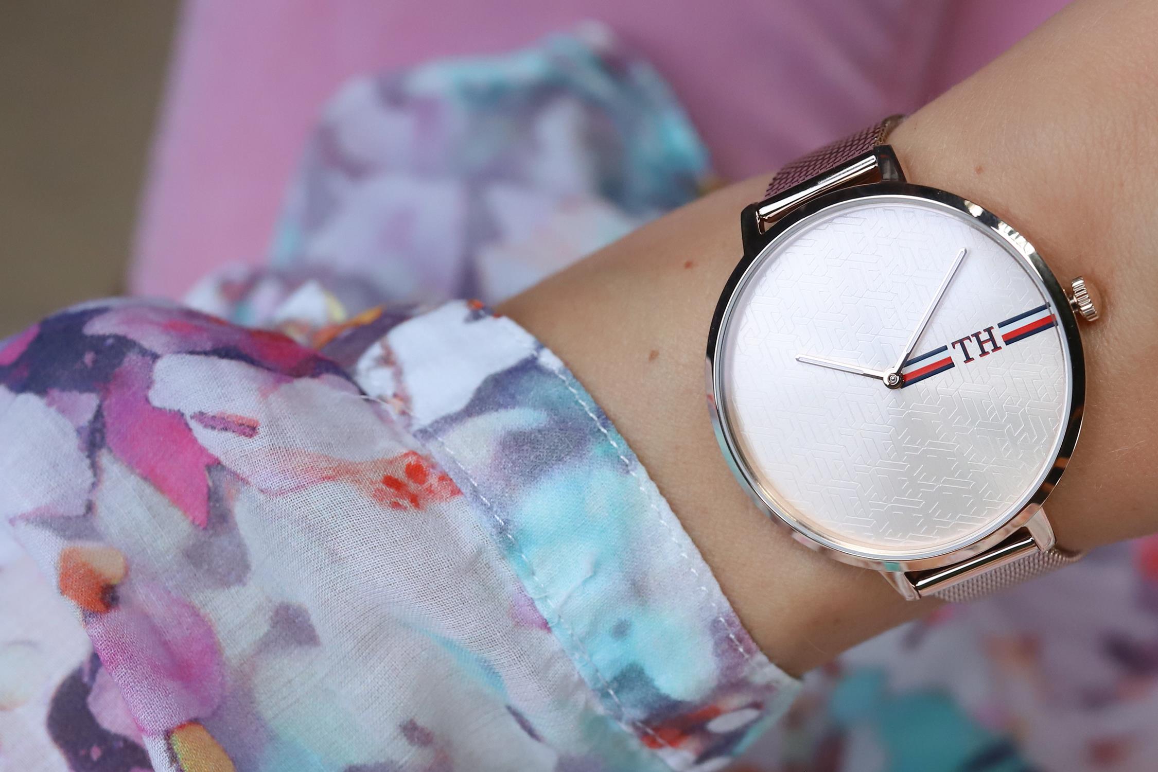 Tommy Hilfiger 1782158 zegarek różowe złoto klasyczny Damskie bransoleta - miniatura 8