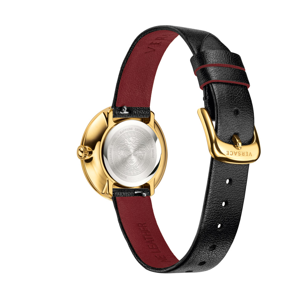 Versace VERF00318 zegarek złoty klasyczny MEDUSA STUD ICON pasek - miniatura 5