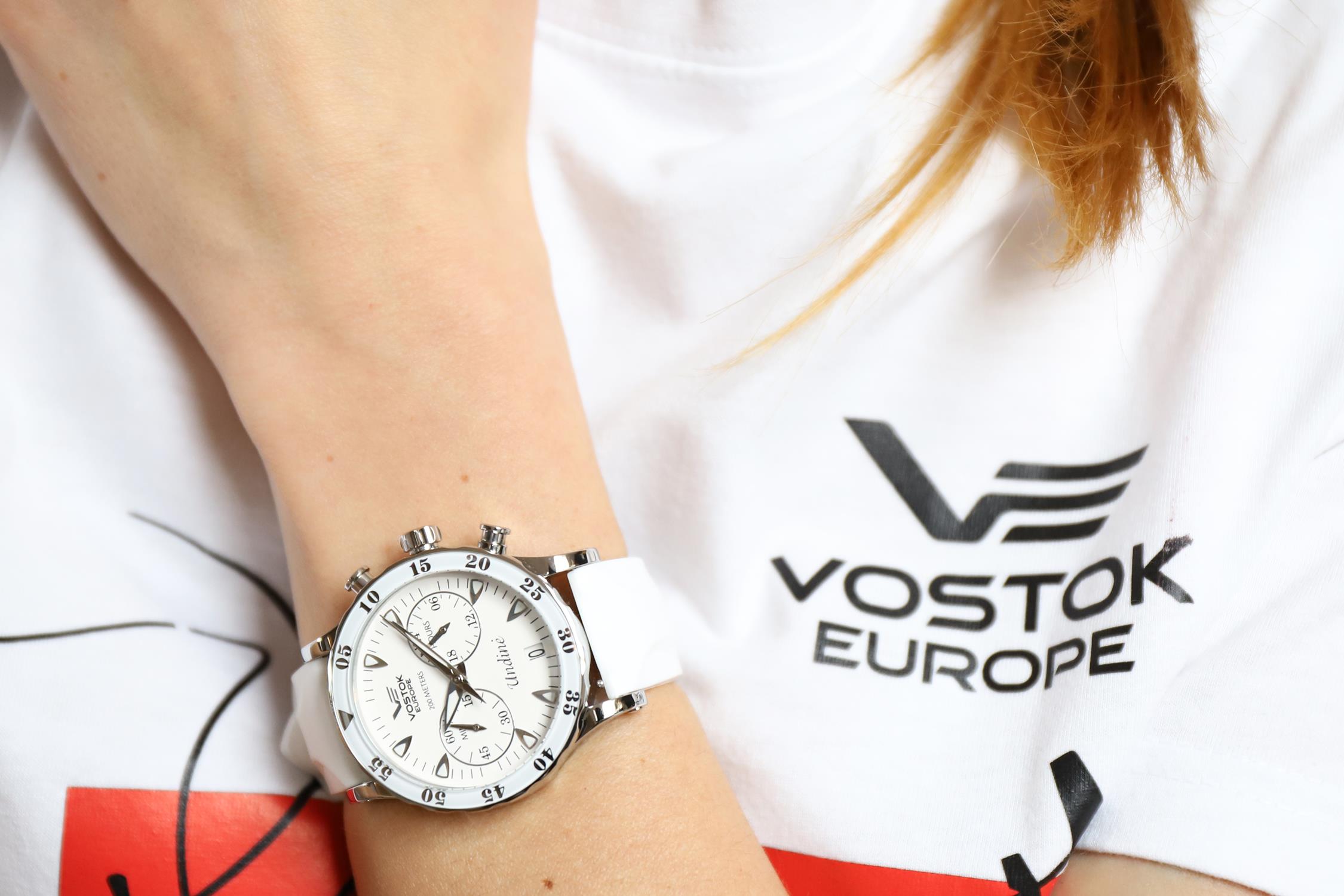 Vostok Europe VK64-515A524 zegarek damski sportowy Undine pasek