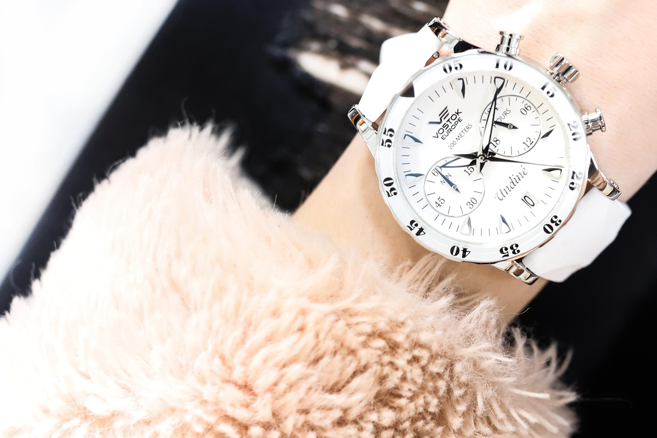 zegarek Vostok Europe VK64-515A524 Undine Chrono Undine mineralne utwardzane