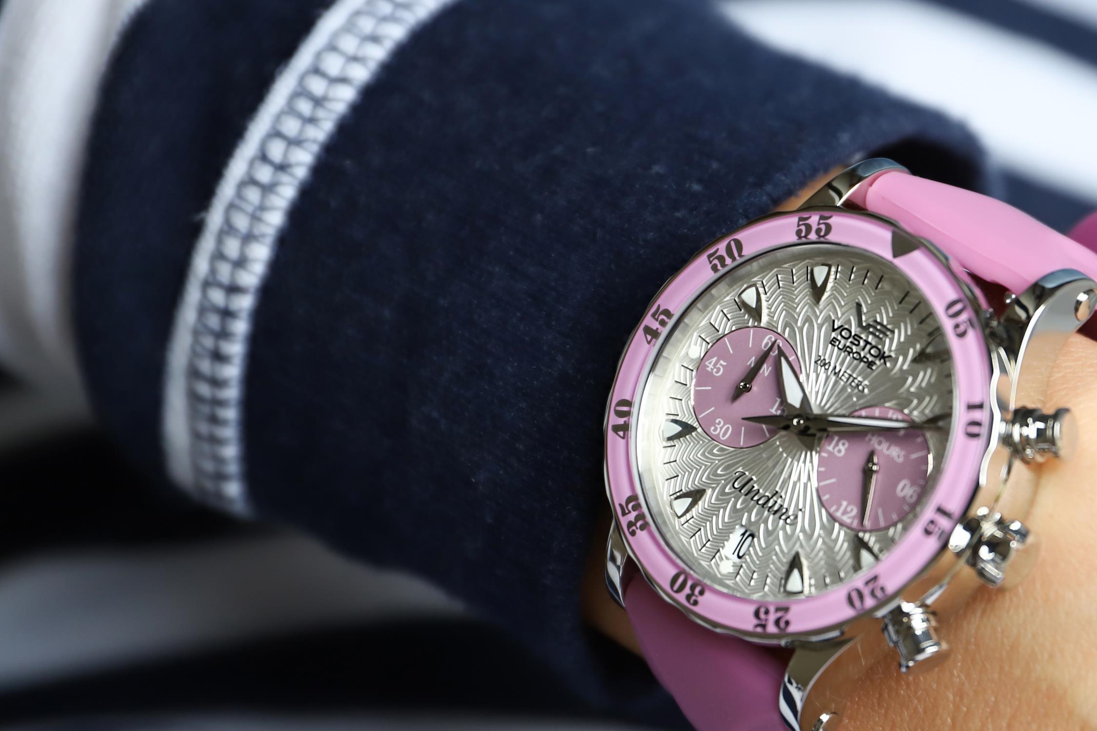 zegarek Vostok Europe VK64-515A525 Undine Chrono Undine mineralne utwardzane - miniatura 12
