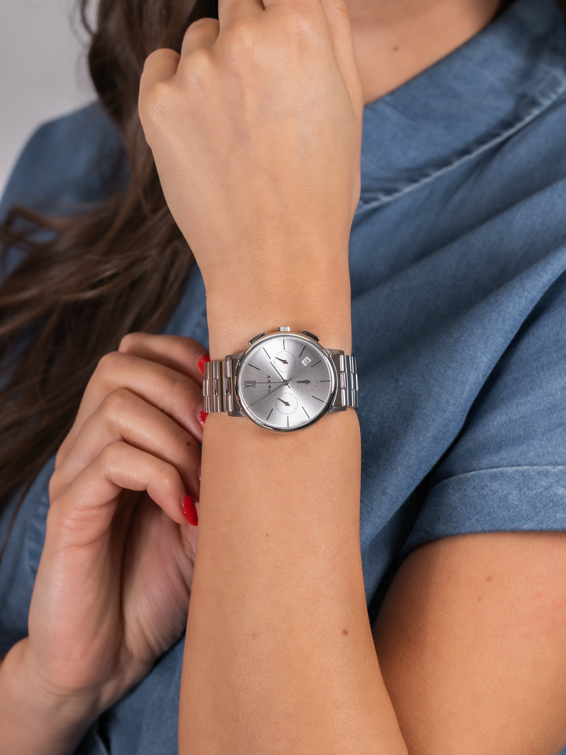 zegarek DKNY NY2539 WILLOUGHBY damski z chronograf Bransoleta - miniatura 3