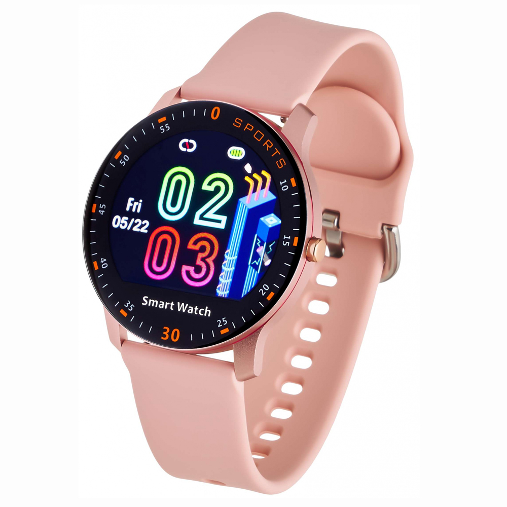 Garett 5903246286526 Smartwatch Garett Lady Lira różowy Damskie sportowy zegarek różowe złoto