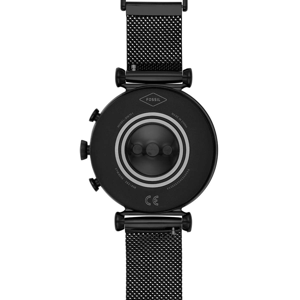 zegarek Fossil Smartwatch FTW6055SET Gen 4 Smartwatch Sloan HR Black Stainless Steel Mesh damski z termometr Fossil Q - miniatura 6