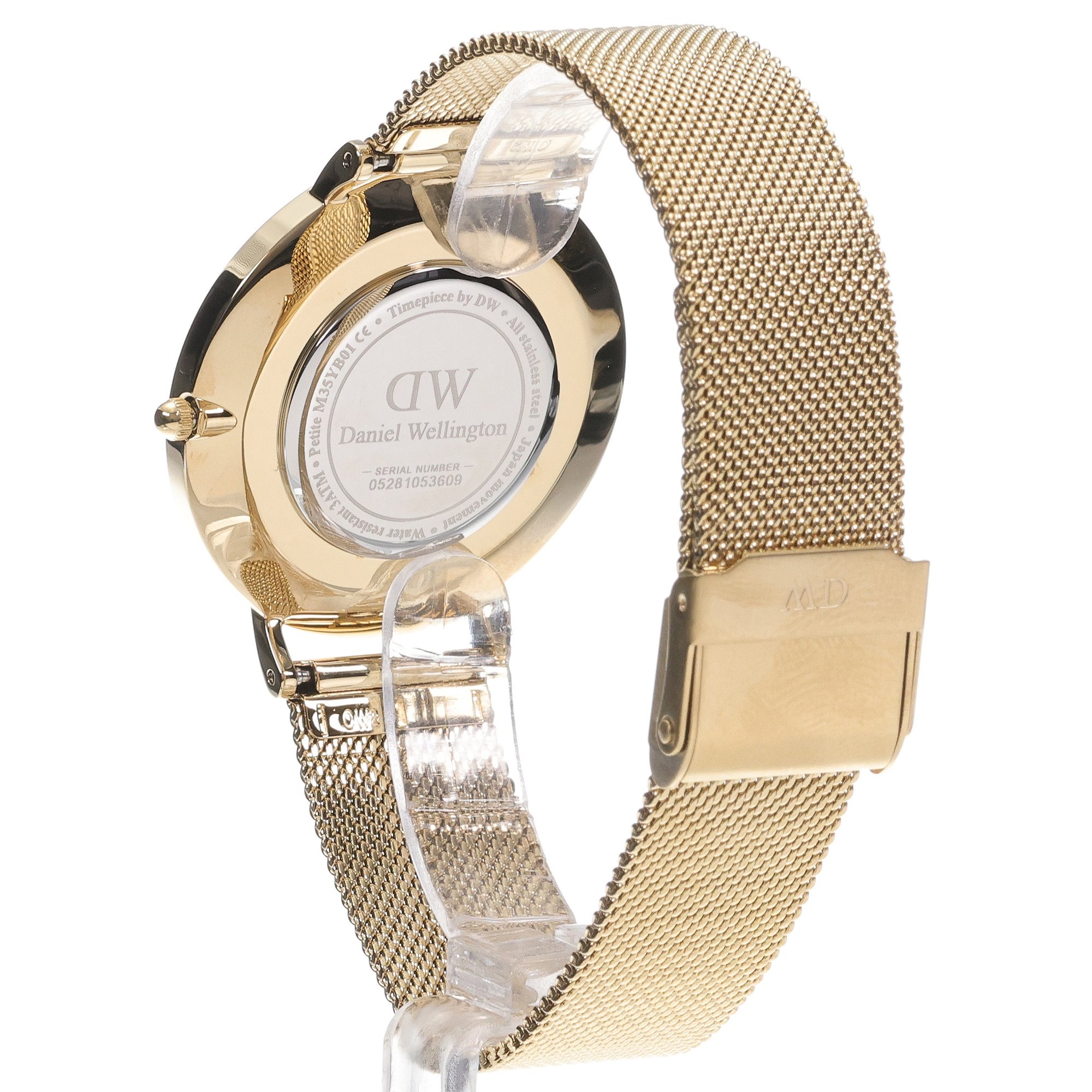 zegarek Daniel Wellington DW00100345 kwarcowy damski Petite Petite Evergold 36mm - miniatura 4