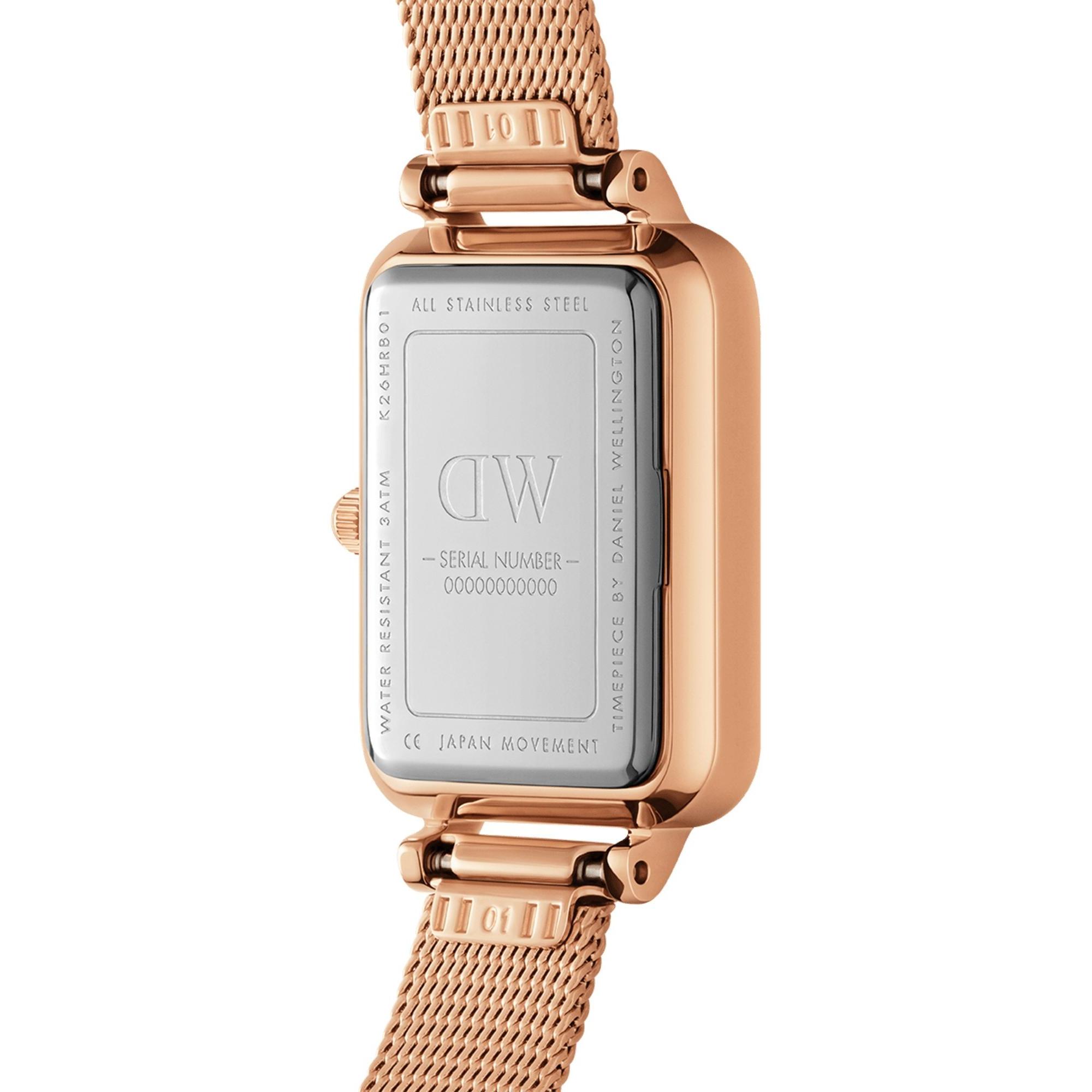 zegarek Daniel Wellington DW00100484 różowe złoto Quadro - miniatura 6