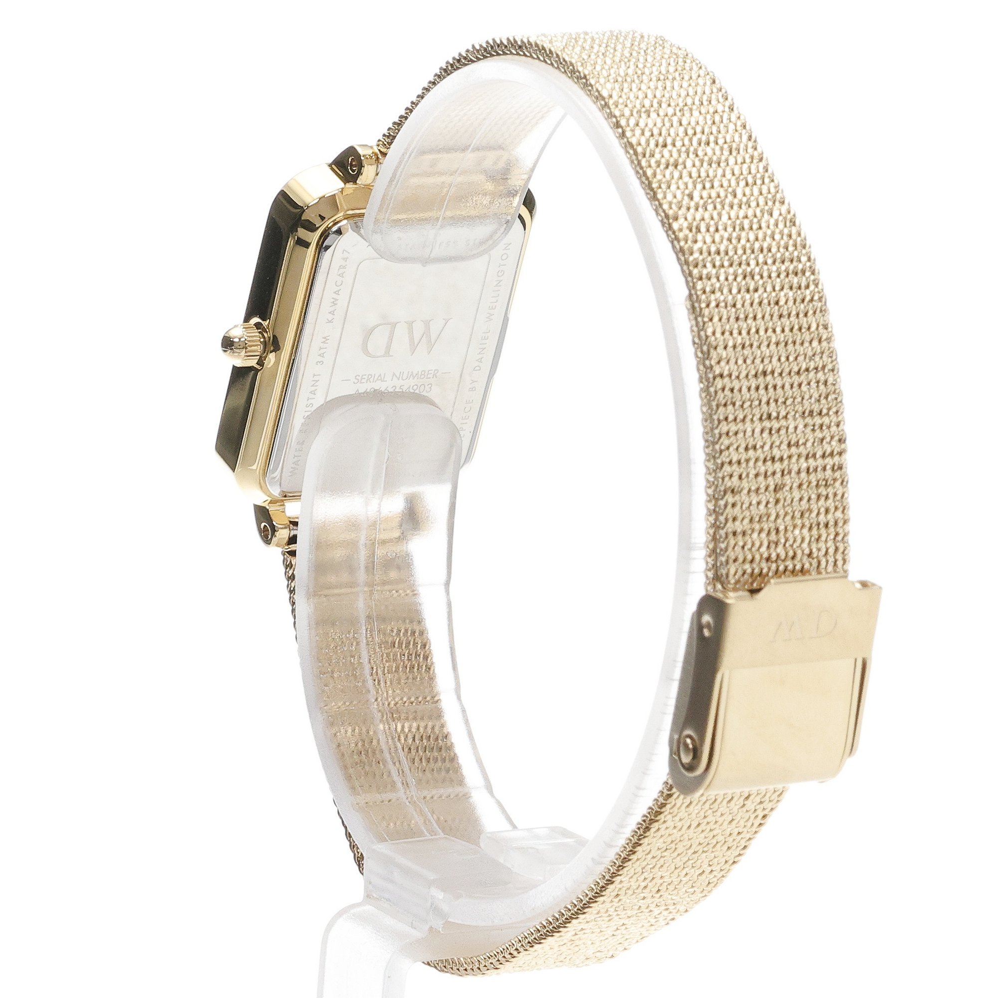 zegarek Daniel Wellington DW00100599 kwarcowy damski Quadro Quadro Lumine Pressed Evergold 20mm - miniatura 4