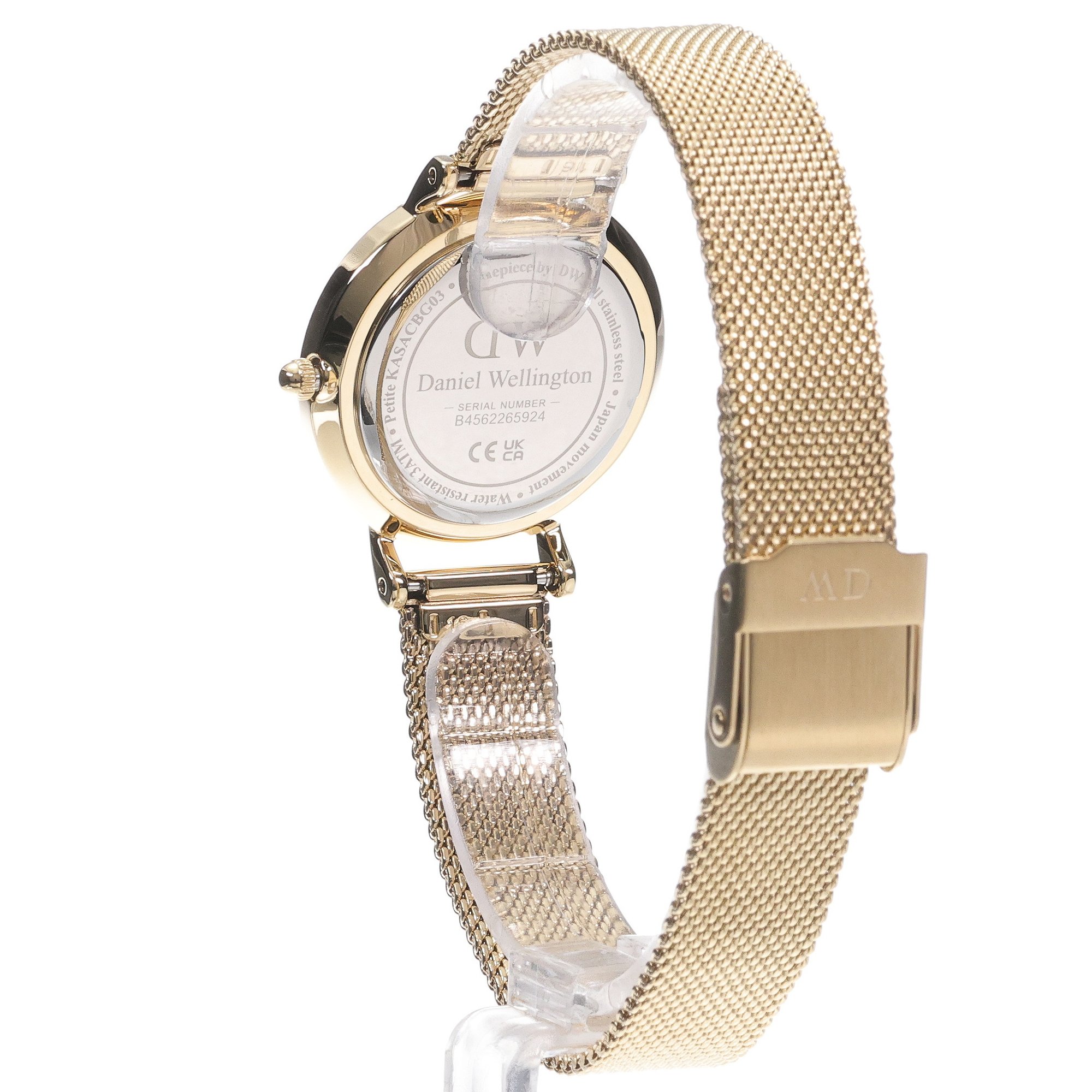 zegarek Daniel Wellington DW00100662 kwarcowy damski Petite Petite Lumine Bezel Evergold MOP 28 mm - miniatura 4