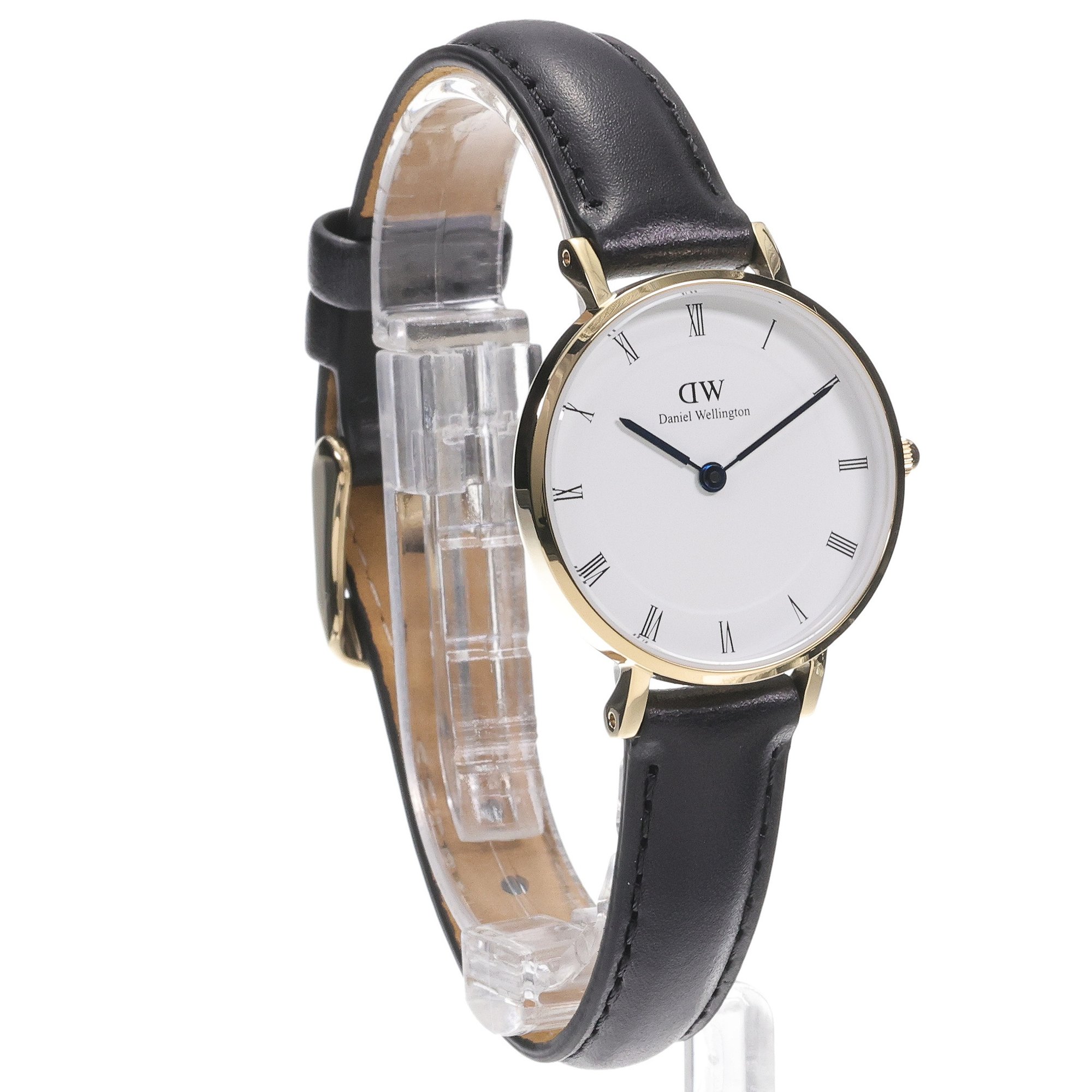 zegarek Daniel Wellington DW00100686 kwarcowy damski Petite Petite Roman Numerals Shieffield Gold 28mm - miniatura 3