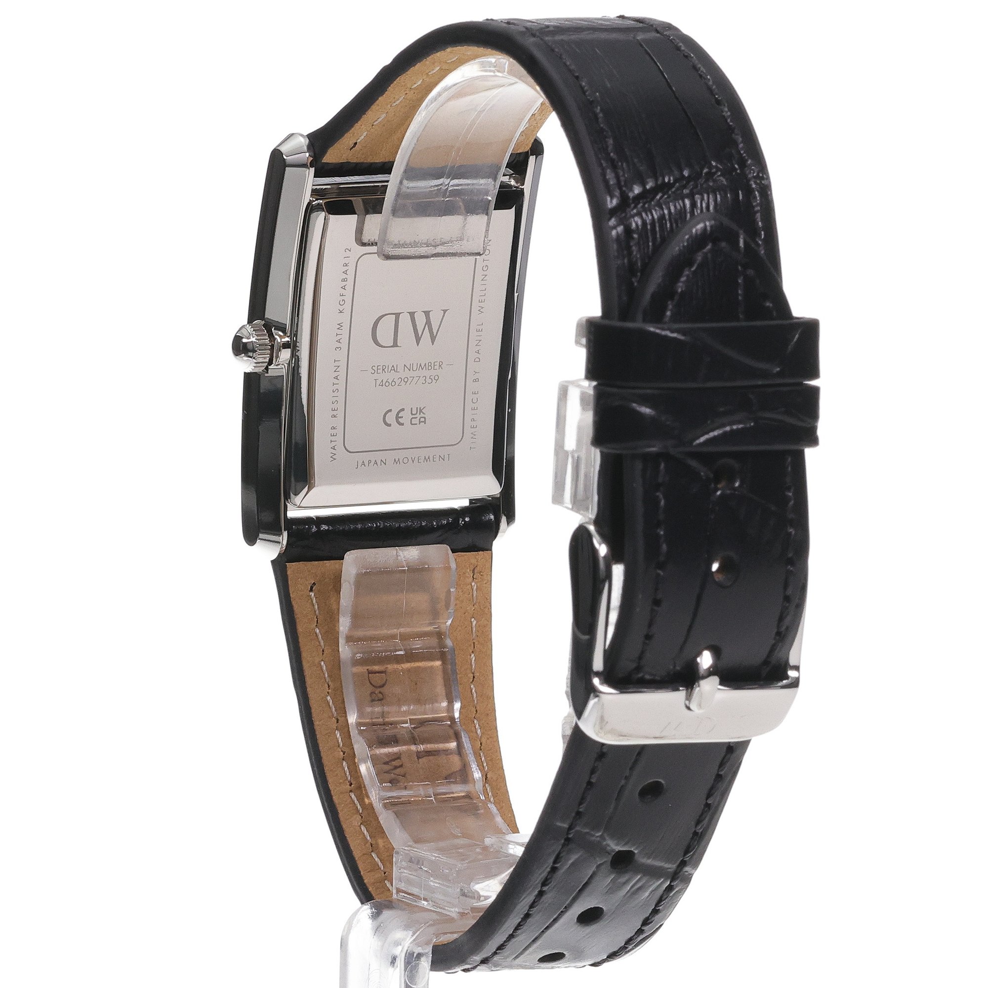 zegarek Daniel Wellington DW00100697 kwarcowy damski Bound Bound Black Crocodile Silver 24mm - miniatura 4