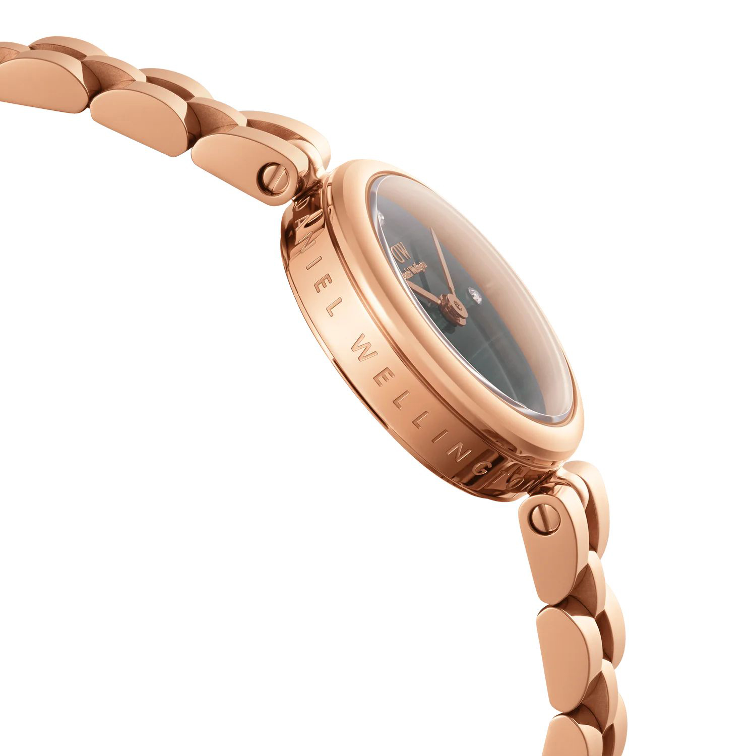 zegarek Daniel Wellington DW00100721 kwarcowy damski Elan Elan Lumine Malachite Rose Gold 22mm - miniatura 3