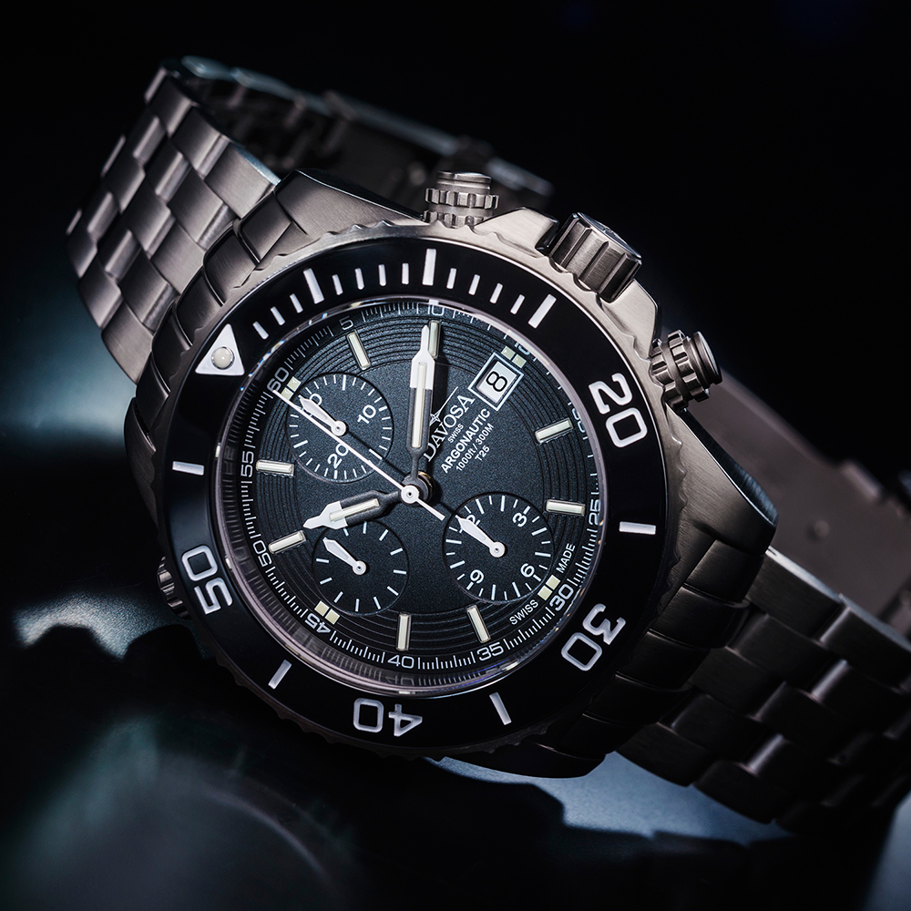 zegarek Davosa 161.508.80 ARGONAUTIC LUMIS CHRONO męski z chronograf Diving - miniatura 3