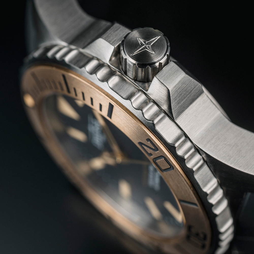 Davosa 161.526.55 zegarek srebrny klasyczny Diving pasek - miniatura 5
