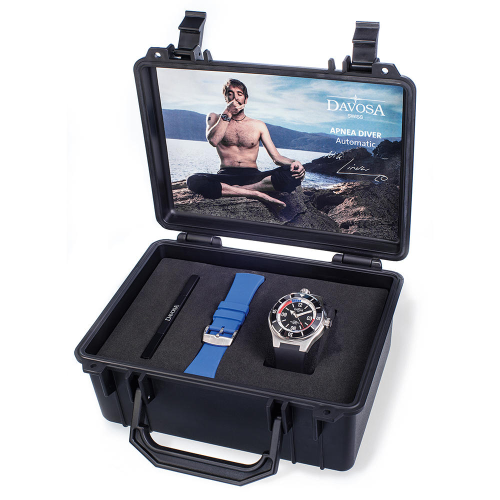 Davosa 161.568.55 Diving APNEA DIVER SPECIAL EDITION zegarek męski sportowy szafirowe - miniatura 8