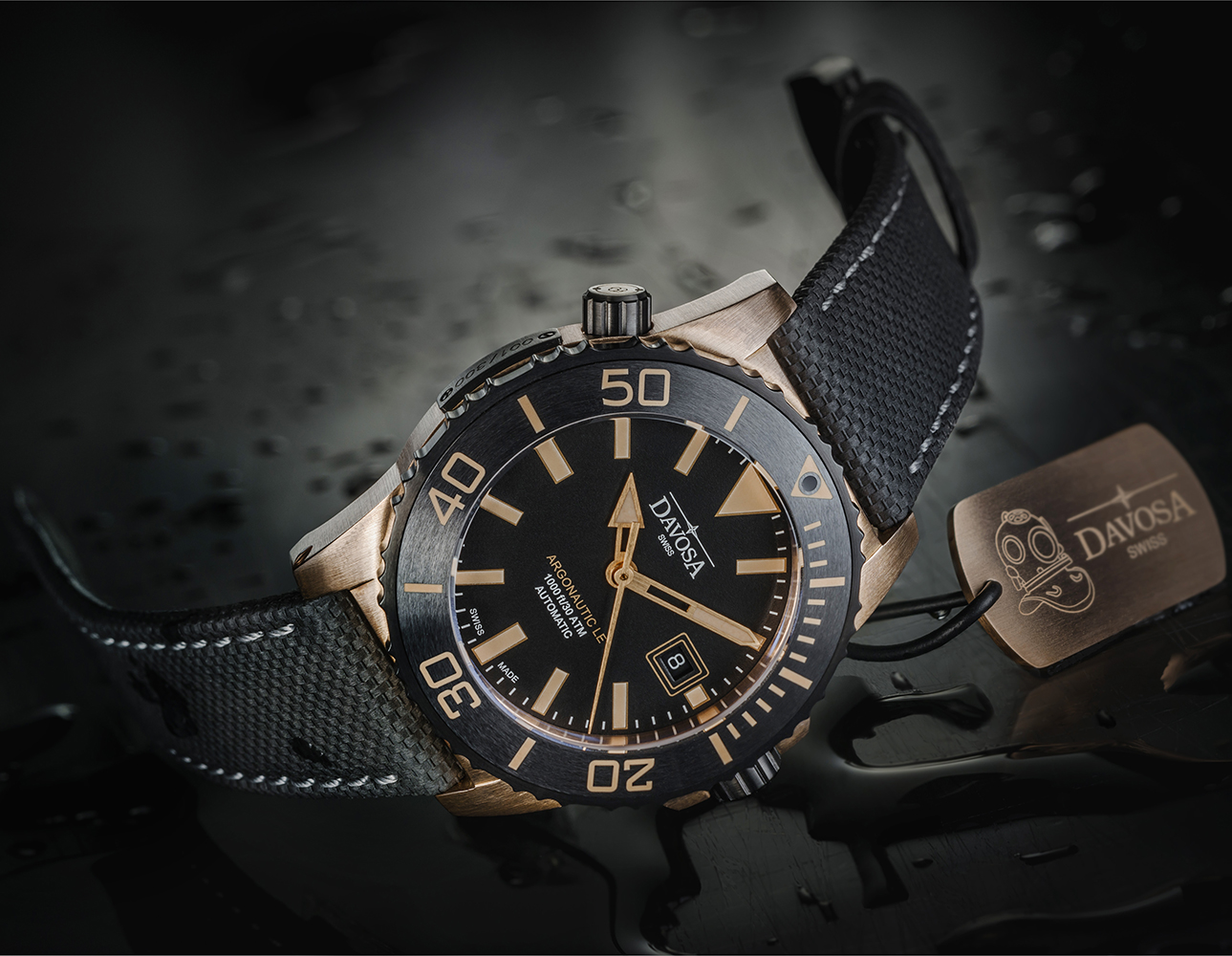 zegarek Davosa 161.581.55 czarny Diving - miniatura 7