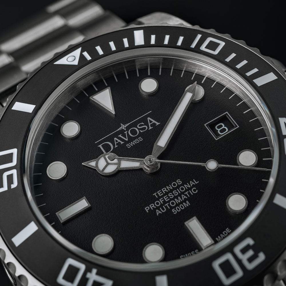 zegarek Davosa 161.582.55 automatyczny męski Diving TERNOS PROFESSIONAL MATT SUIT AUTOMATIC LIMITED EDITION - miniatura 6